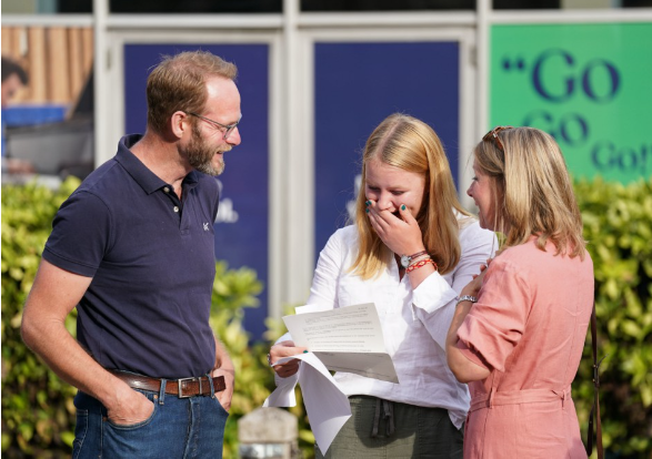 A-Level results day: Top grades FALL as students marked down in 1st exams since Covid & a third miss out on first choice