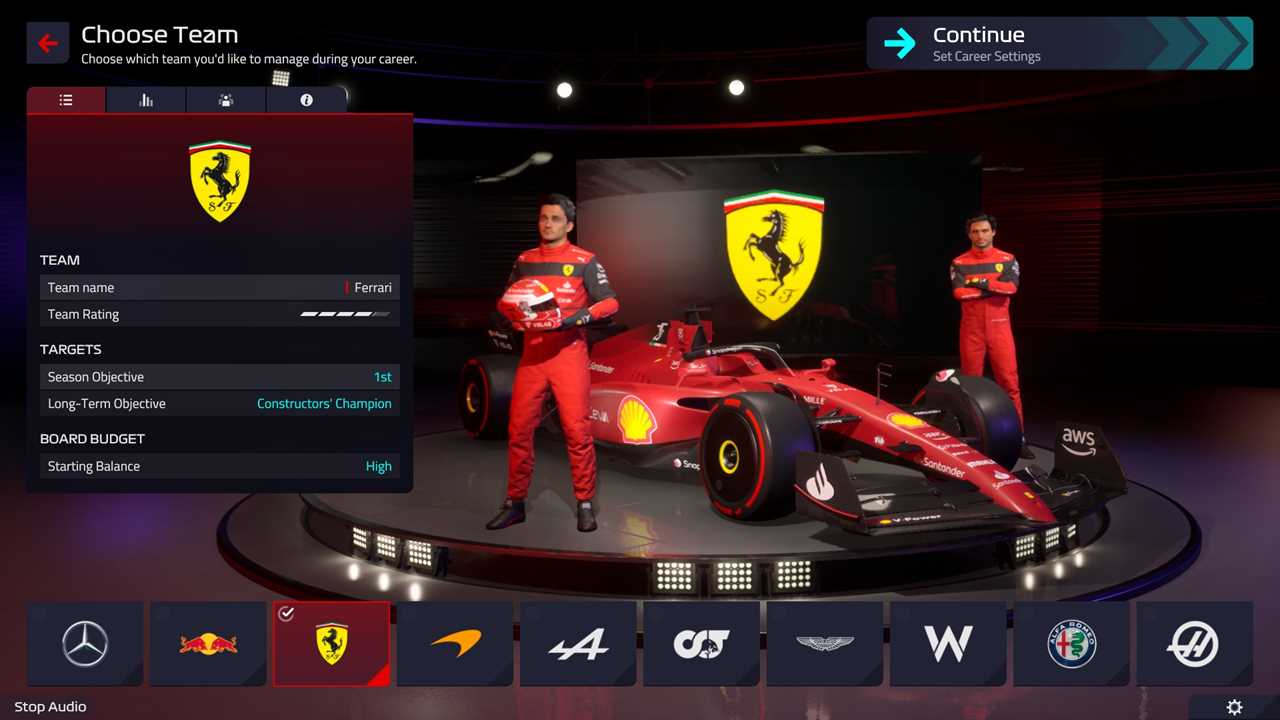 F1 Manager 2022 Guide: Best teams for beginners