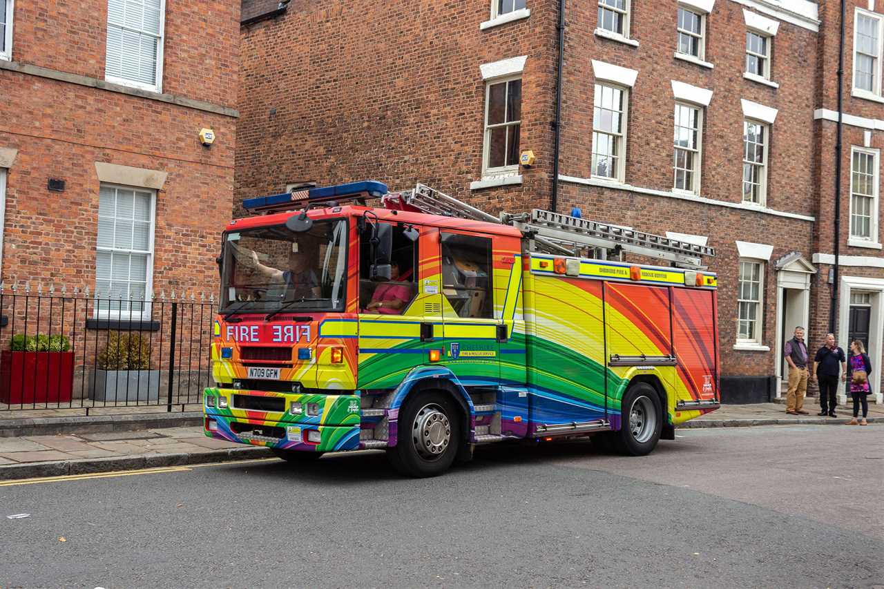 Fire brigades spend £17k of taxpayers’ money decorating engines in LGBT rainbow colours