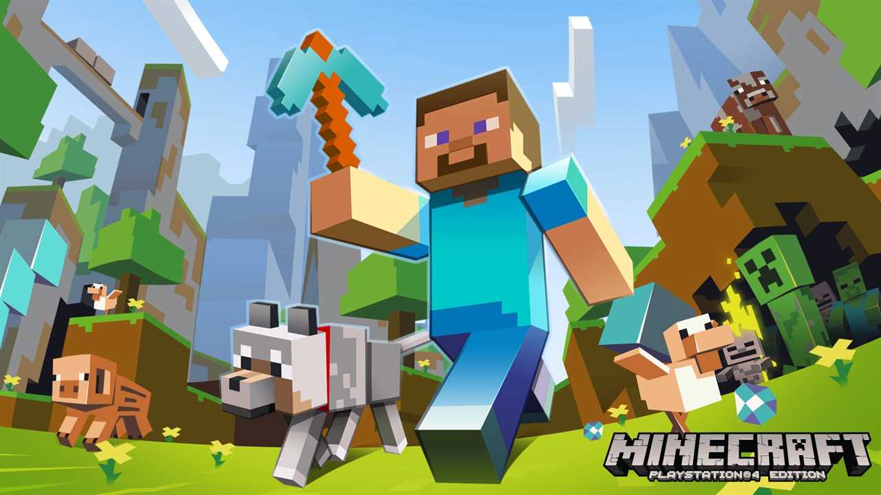 Minecraft PS4 edition key art