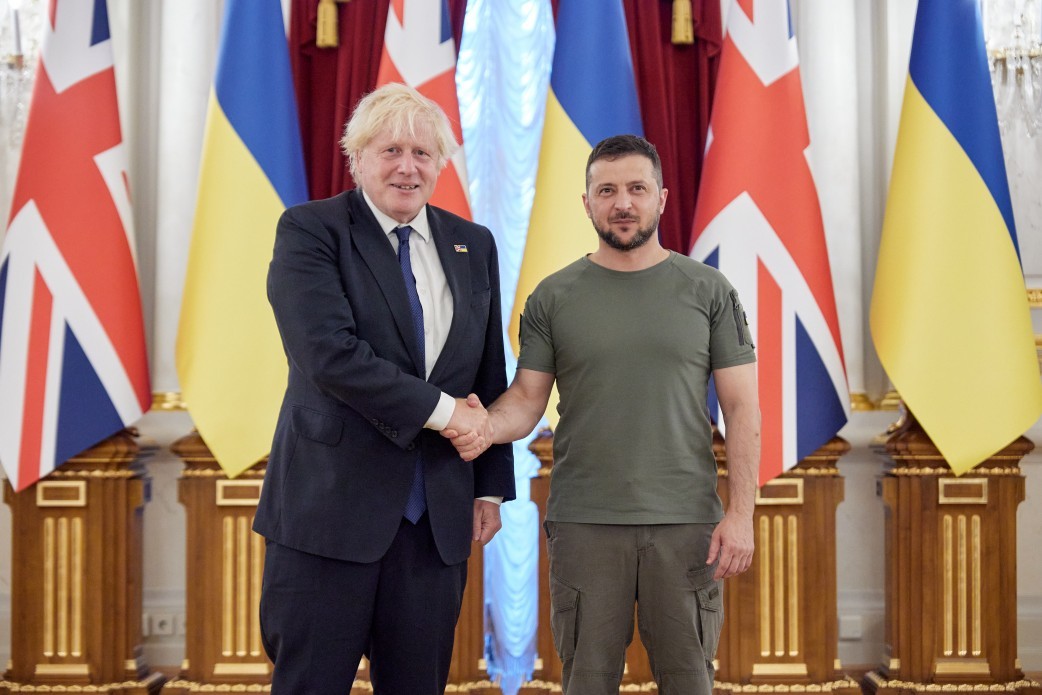 Ukraine President Volodymyr Zelensky hails Boris Johnson’s ‘bravery and principles’ after farewell phone call