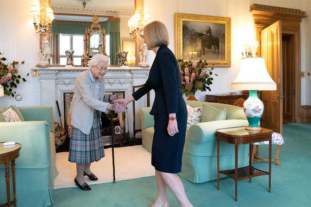 New Prime Minister Liz Truss travels to Buckingham Palace to meet with King Charles III on his first day as monarch