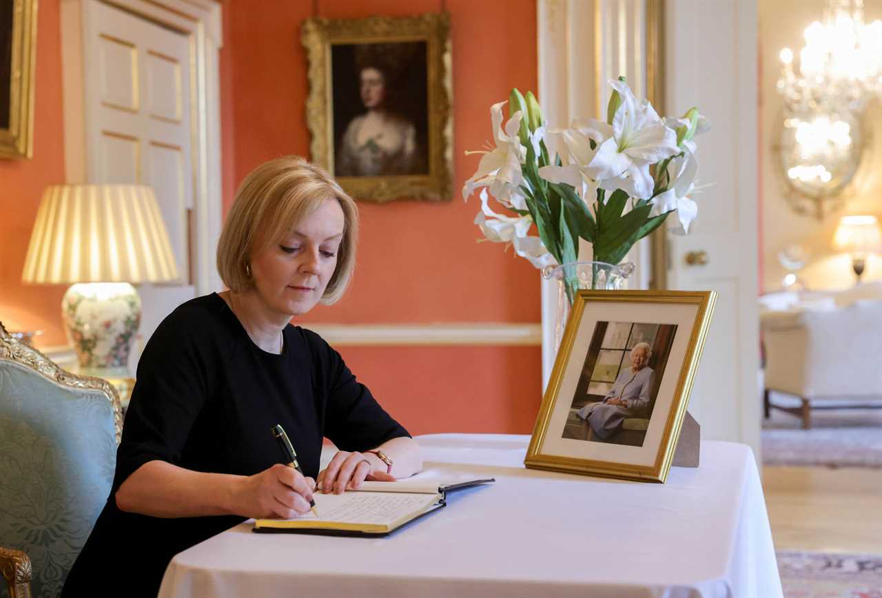 New Prime Minister Liz Truss travels to Buckingham Palace to meet with King Charles III on his first day as monarch