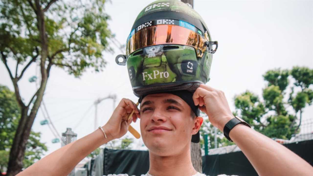 Lando Norris to become Master Chief at the Singapore Grand Prix