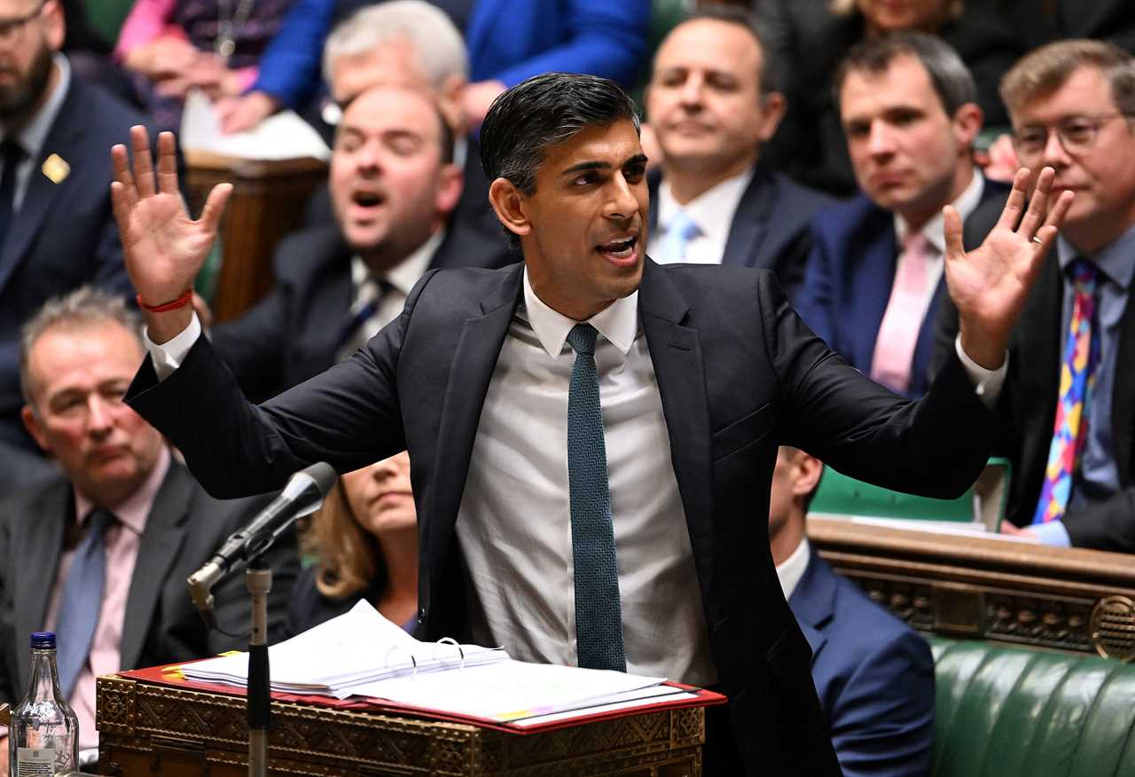 Rishi Sunak hammered Keir Starmer in first PMQs with Tory MPs cheering him on