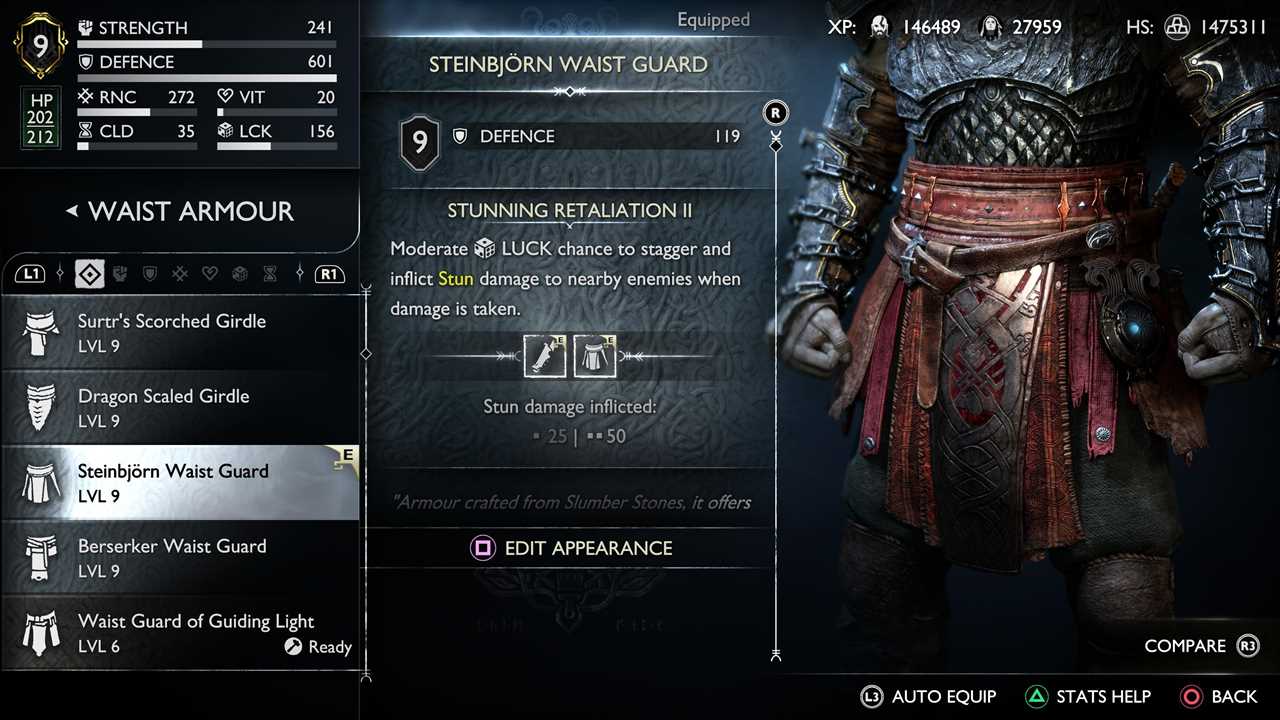 God of War Ragnarök’s best armour: how to get the secret Steinbjorn Armour