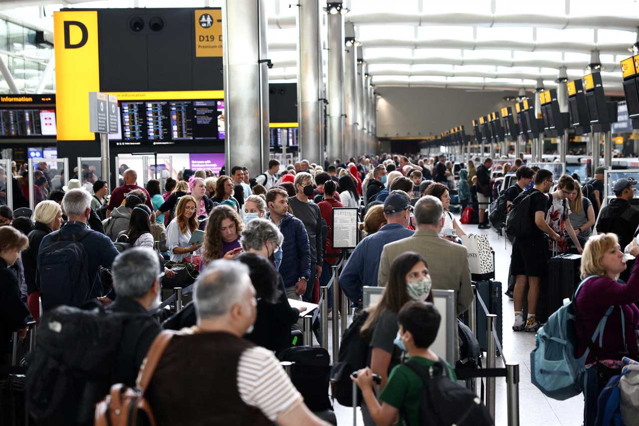 Families face cancelled flights and airport queue hell after Border Force join wave of Christmas strikes
