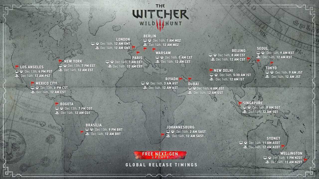 The Witcher 3 next-gen update release times: How to play Wild Hunt ASAP