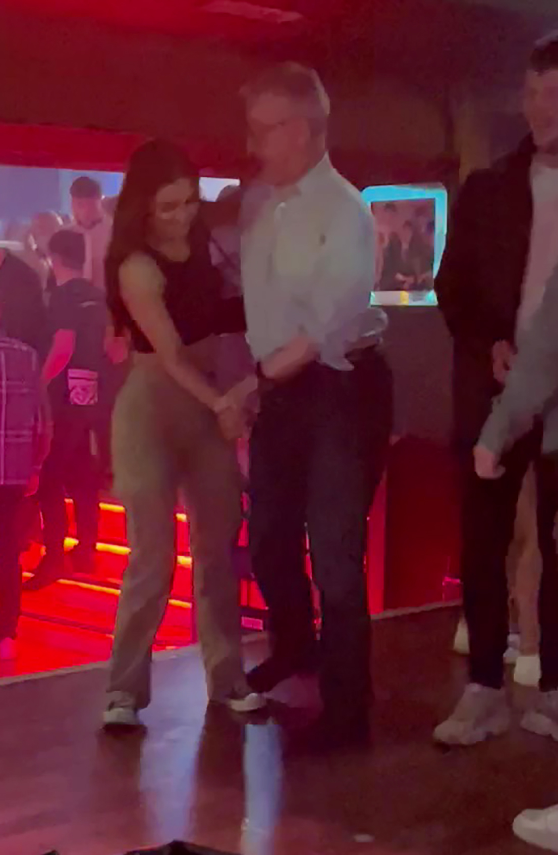 Watch Michael Gove hit the dancefloor again as he busts some moves with woman to disco tune