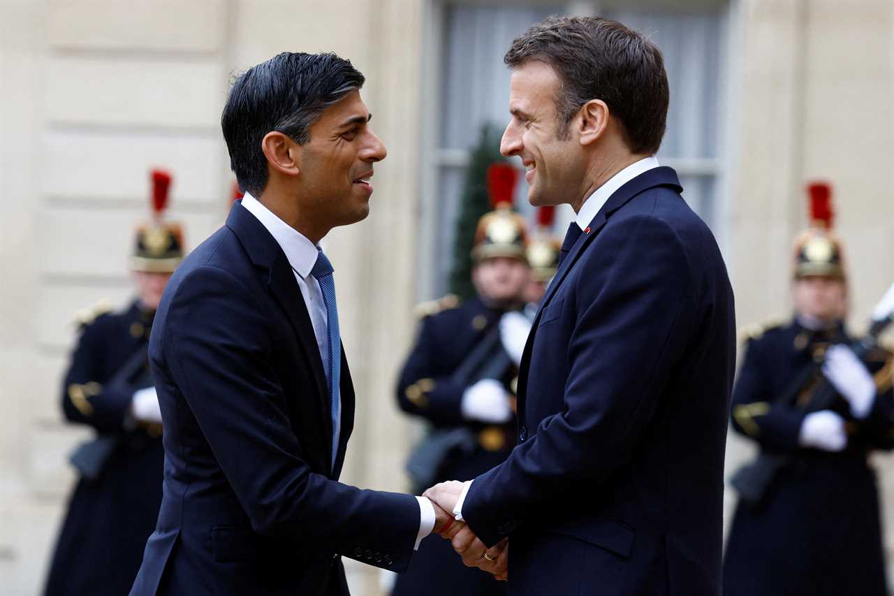 Rishi Sunak meets Macron to announce multimillion-pound deal with France to stop small boat crisis