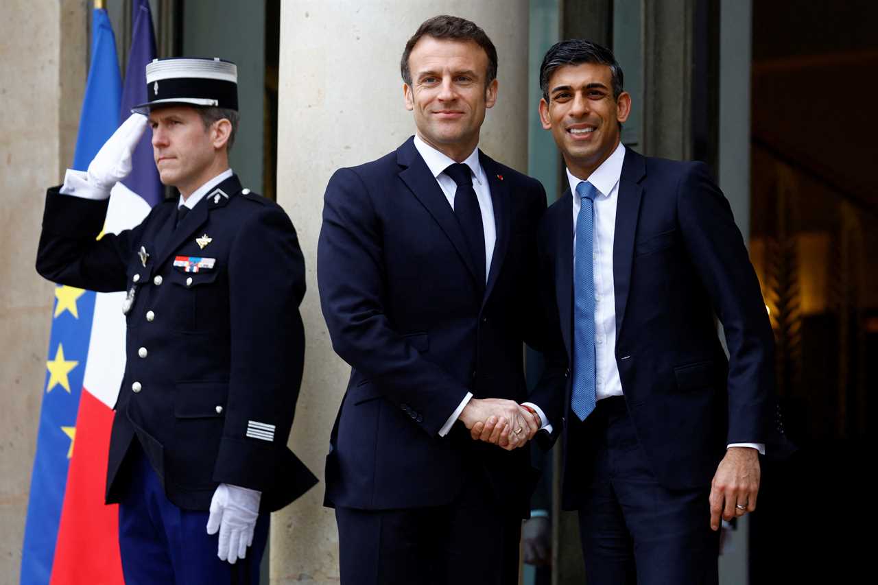 Rishi Sunak meets Macron to announce multimillion-pound deal with France to stop small boat crisis