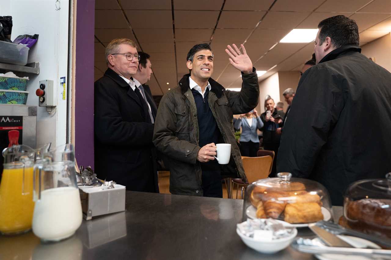 Rishi Sunak announces ‘more money for potholes’ while on visit to town