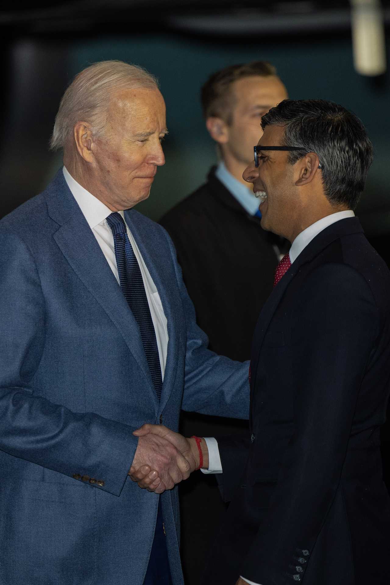 President Joe Biden says he’s ‘here to listen’ as he meets Rishi Sunak in Northern Ireland to mark peace anniversary