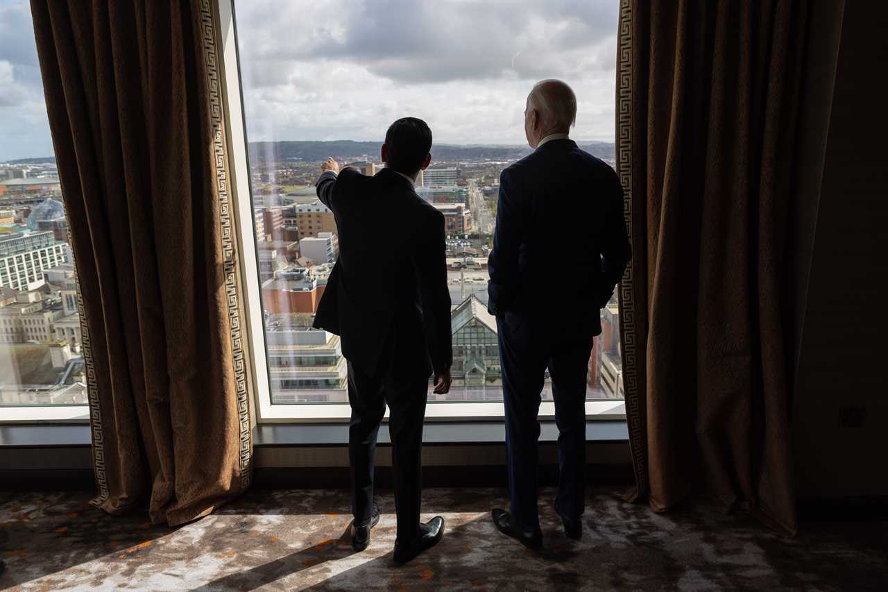 Joe Biden hails Rishi Sunak’s Brexit deal and says it’ll pave the way for economic boom in Northern Ireland