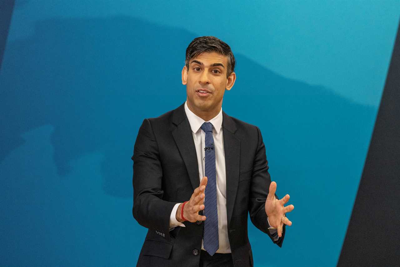 British Prime Minister Rishi Sunak speaks during a PM Connect event at Chelmsford Boy's Club, Britain March 27, 2023. Jack Hill/Pool via REUTERS