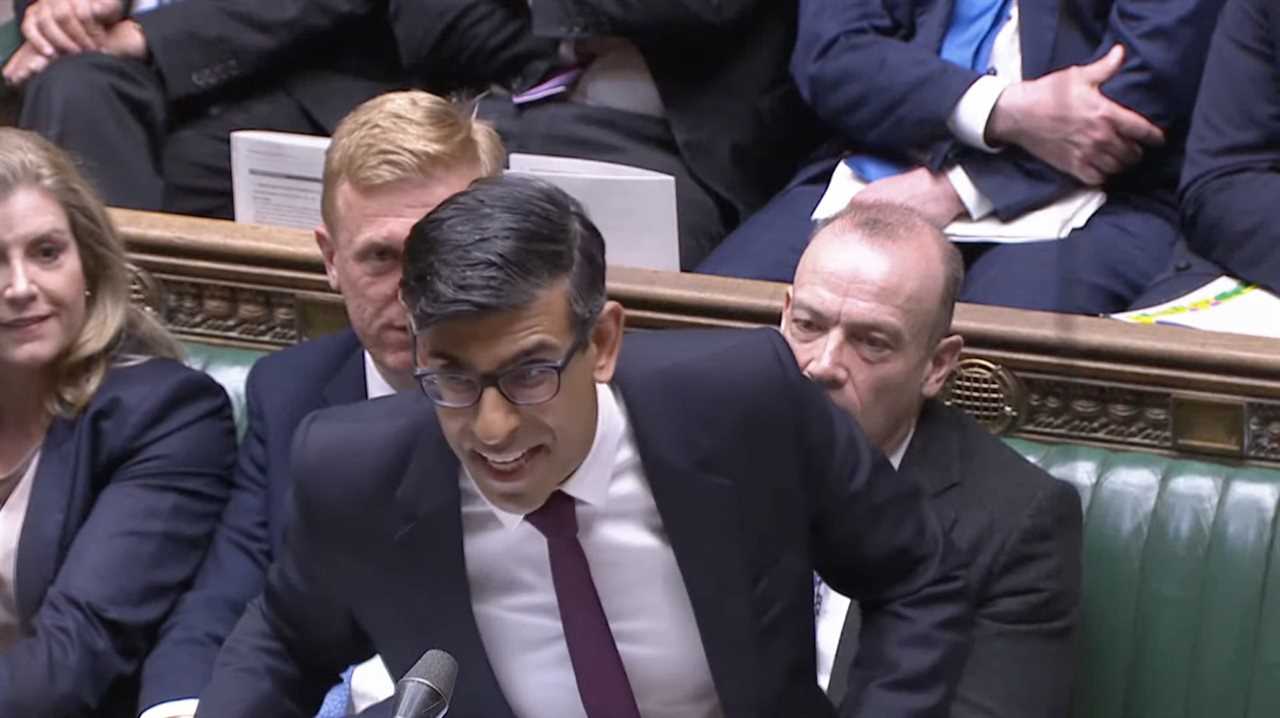 Rishi Sunak says ‘Sir Softie’ is flaky too in bruising PMQs and calls out Labour leader over anti-monarchy vid