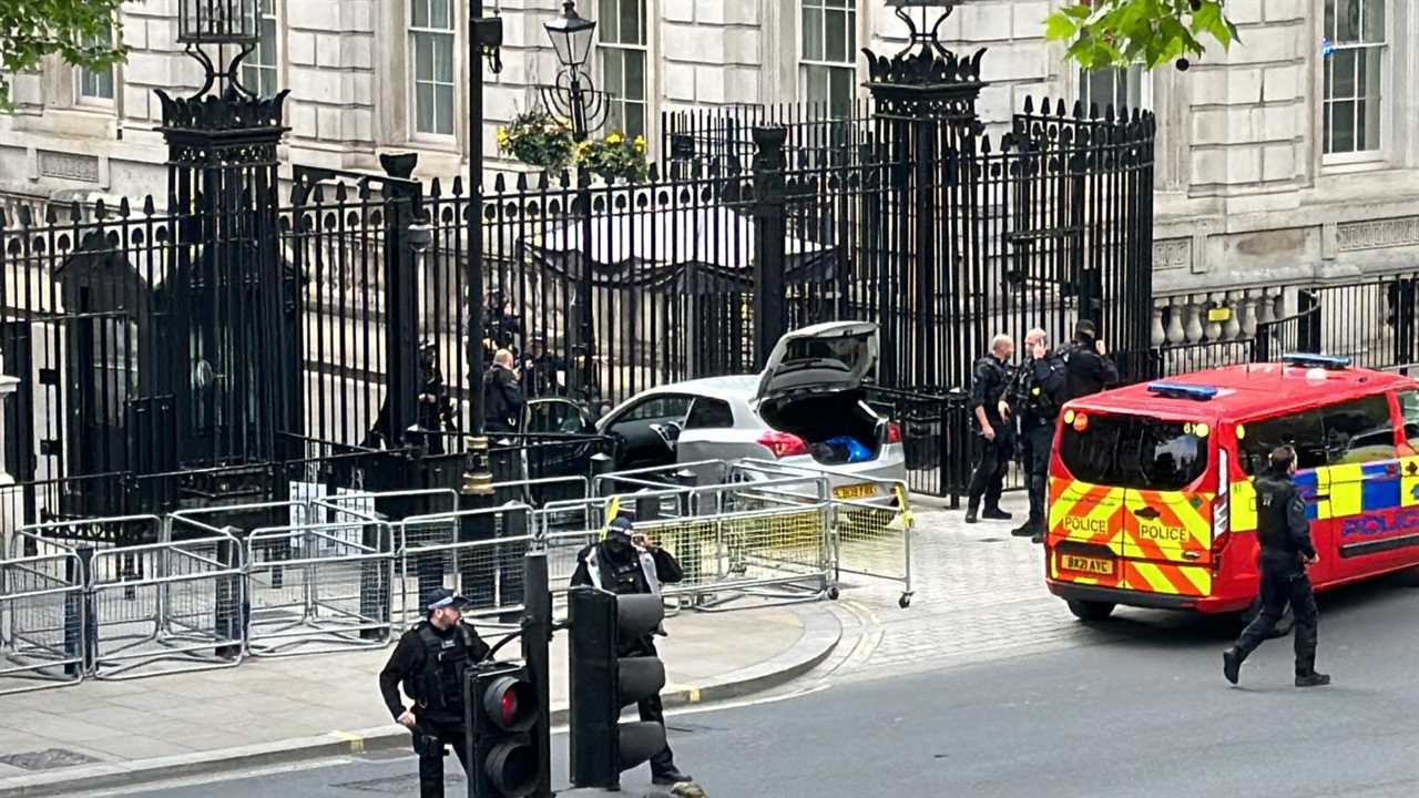 Westminster incident: Man arrested after car smashes into Downing Street gates sparking No 10 lockdown