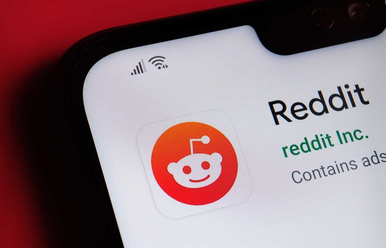 Stone / UK - July 15 2020: Reddit app seen on the corner of mobile phone.; Shutterstock ID 1777192400; purchase_order: -; job: -; client: -; other: -