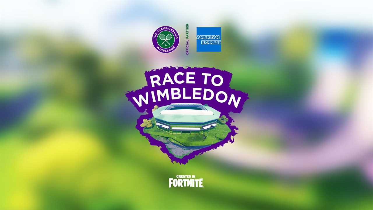 Race to Wimbledon Fortnite island logo