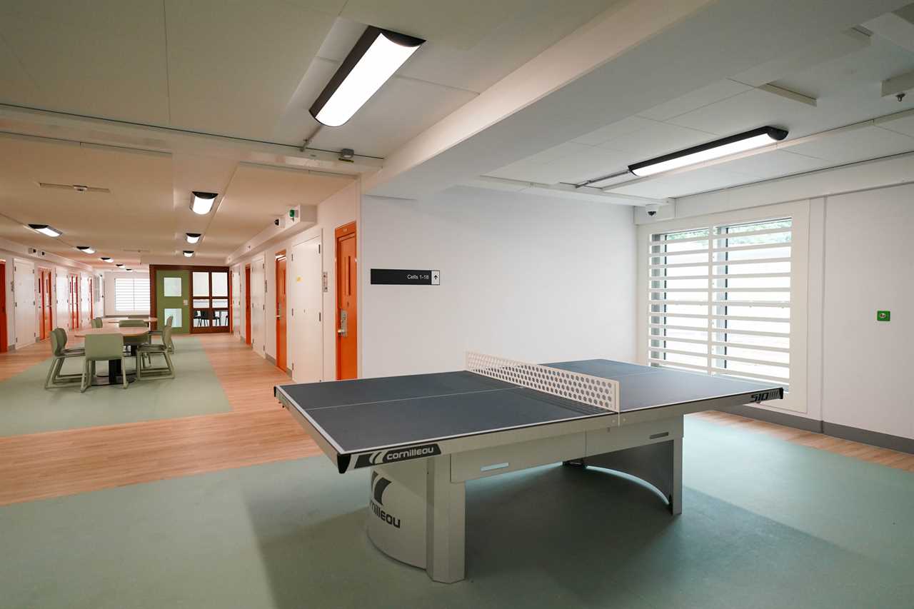 Inside Britain’s newest prison – where lags can play five-aside footie, table tennis and do Wordle in their rooms