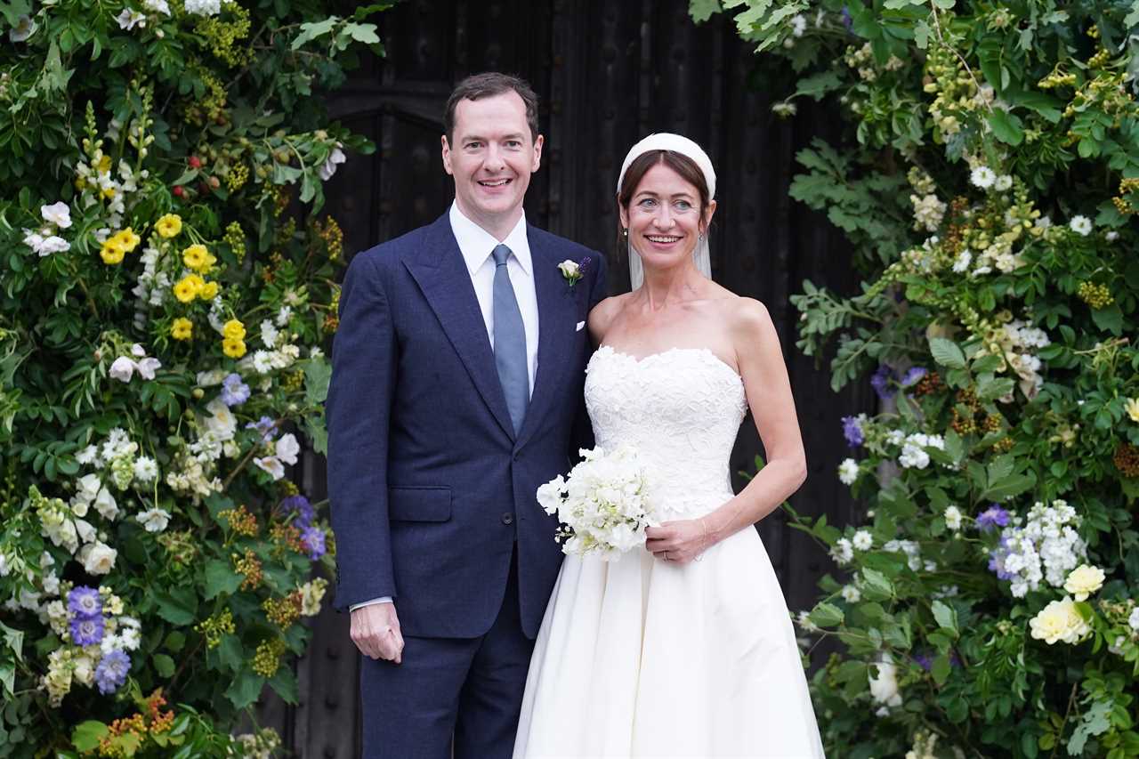 Moment Just Stop Oil eco-idiot ambushes George Osborne’s wedding and throws orange confetti over him & his bride