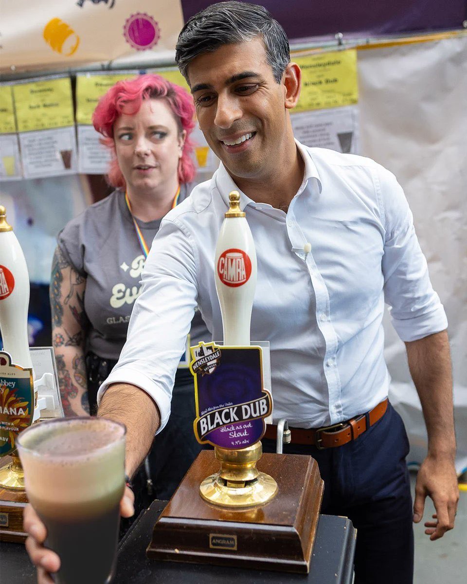 Labour MP says sorry for sharing deep fake pic of Rishi Sunak pouring a terrible pint