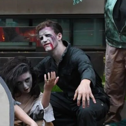 Wannabe Labour MP unmasked as Greenpeace zealot who dressed as a zombie days after its activists climbed on PM’s house