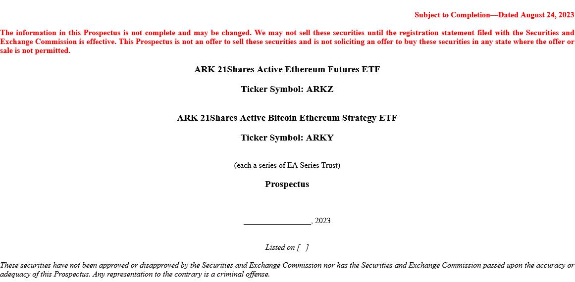 ARK Invest and 21Shares Apply for Ethereum Futures ETFs Amid Regulatory Approval Speculation