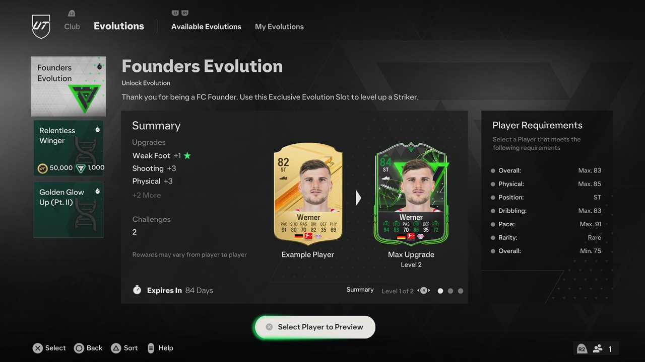 Upgrade your cards with Evolutions in EA FC 24