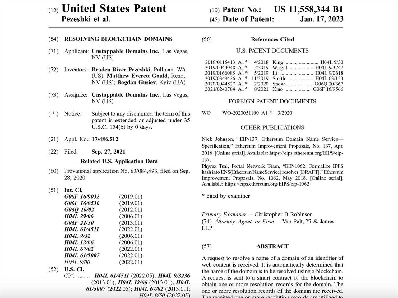 ENS developers call on Unstoppable Domains to drop patent or face legal action