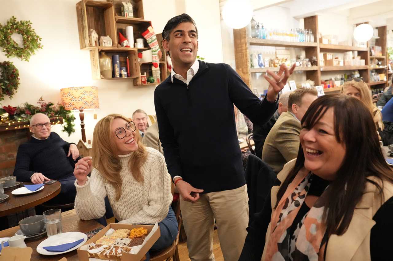 Rishi Sunak Holds Court in Coffee Shop as He Prepares for Talks on Tackling Migration