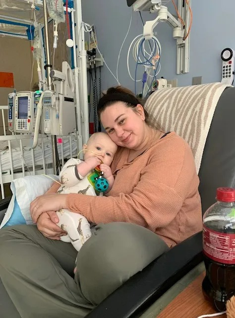 Mum shares horror after eight-month-old baby diagnosed with rare cancer