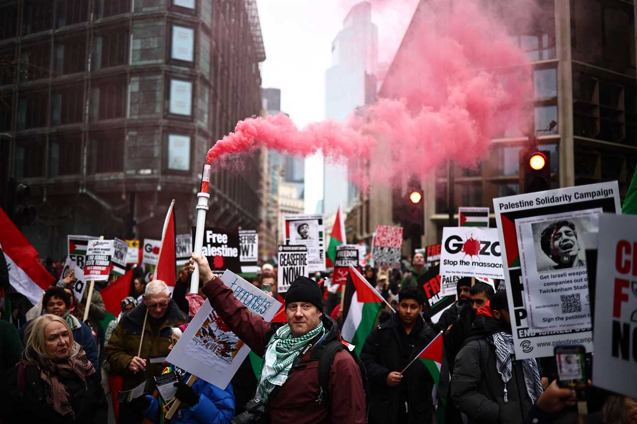 Fury over £25m cost of policing pro-Palestine marches, MPs warn