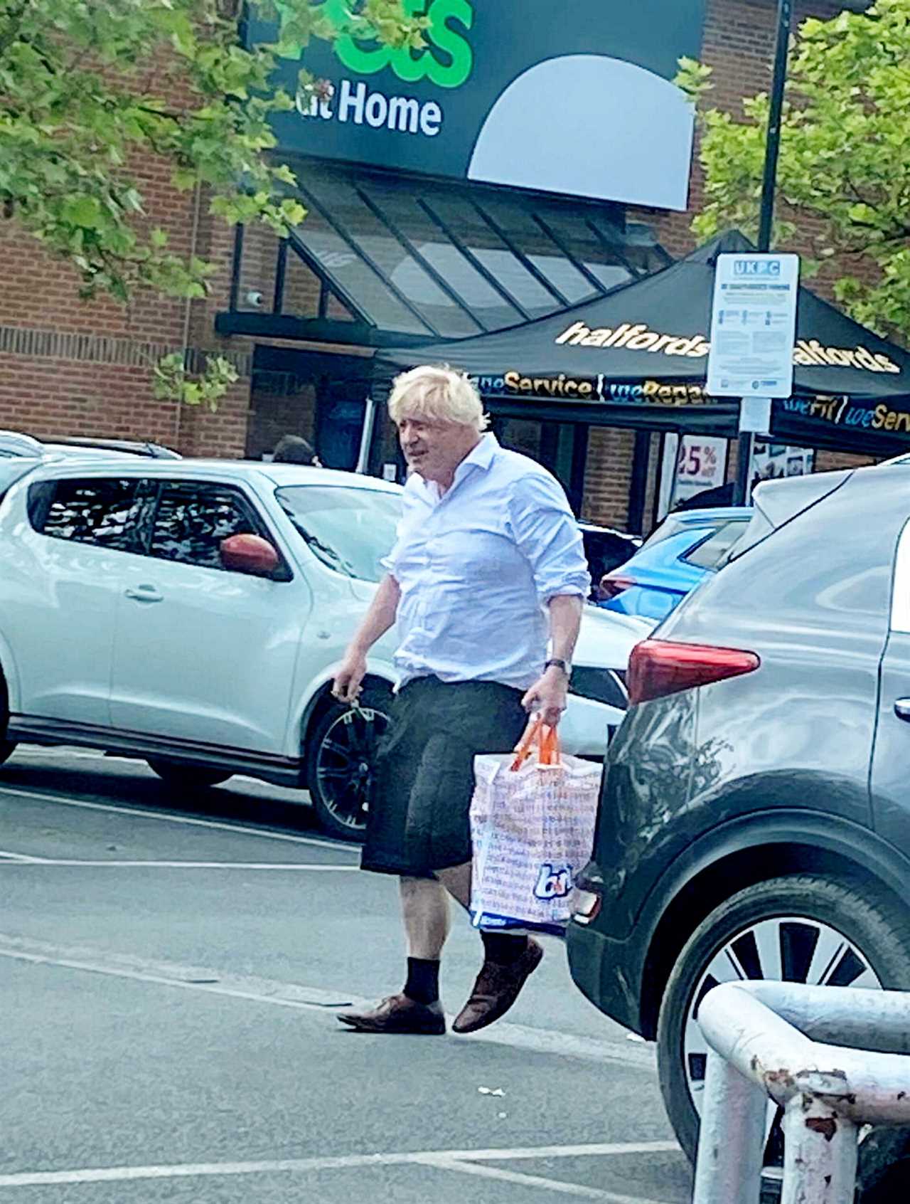 Boris Johnson Spotted Shopping at Budget Chain B&M in Oxfordshire