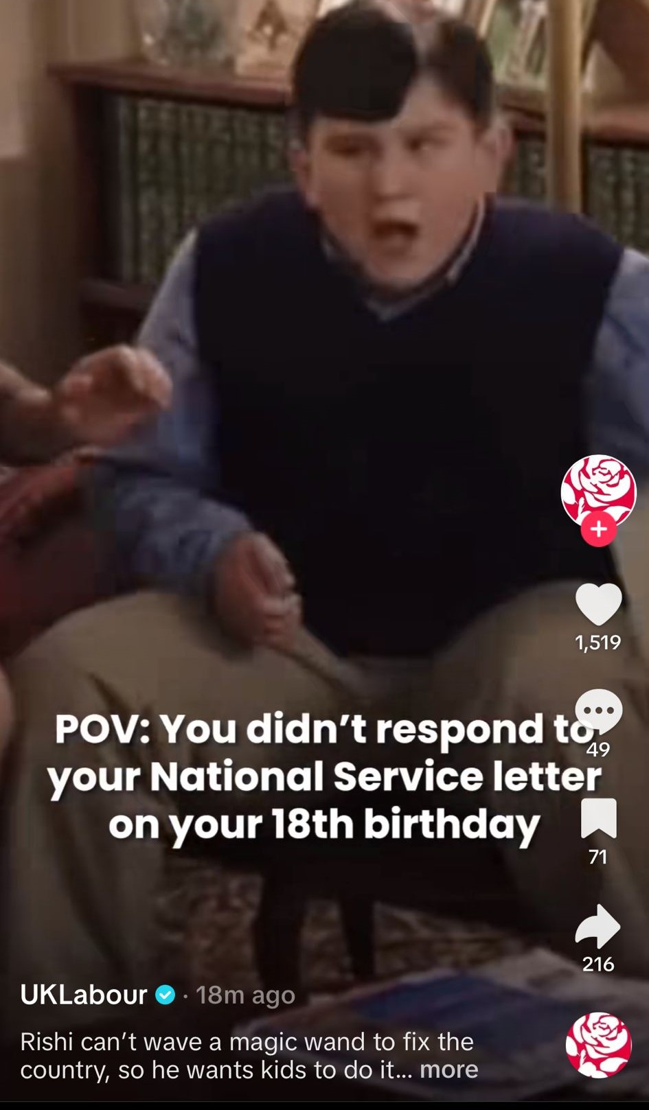 Labour deletes Harry Potter TikTok video mocking Tories