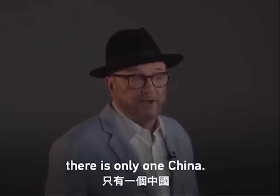 George Galloway insists Taiwan is 'part of China' in Communist Party propaganda video