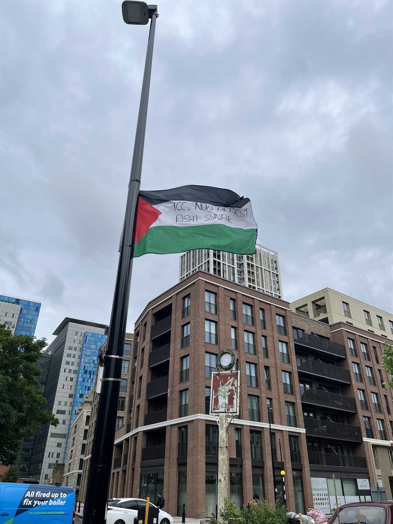 Taxpayers foot £40,000 bill to remove Palestinian flags, only to see them back up days later