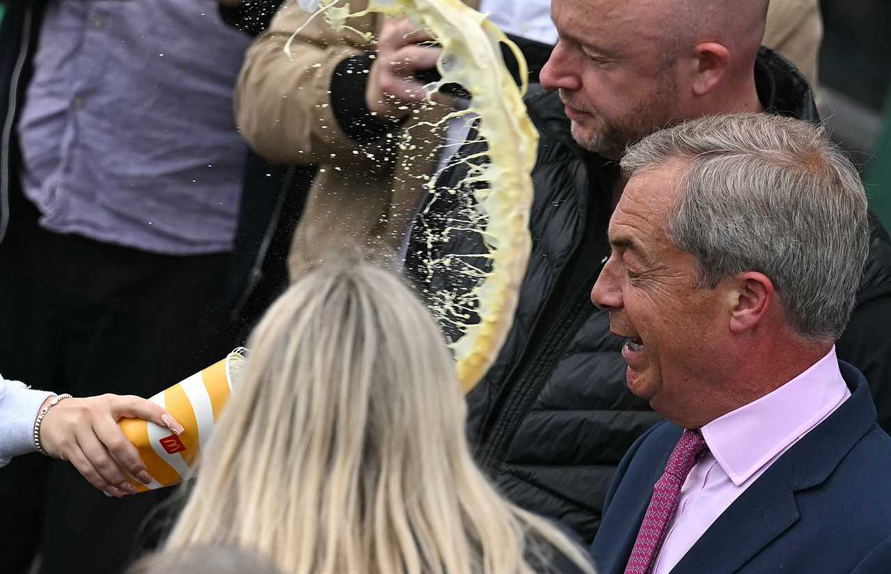 Nigel Farage Attacked with Milkshake Again During Campaign Event