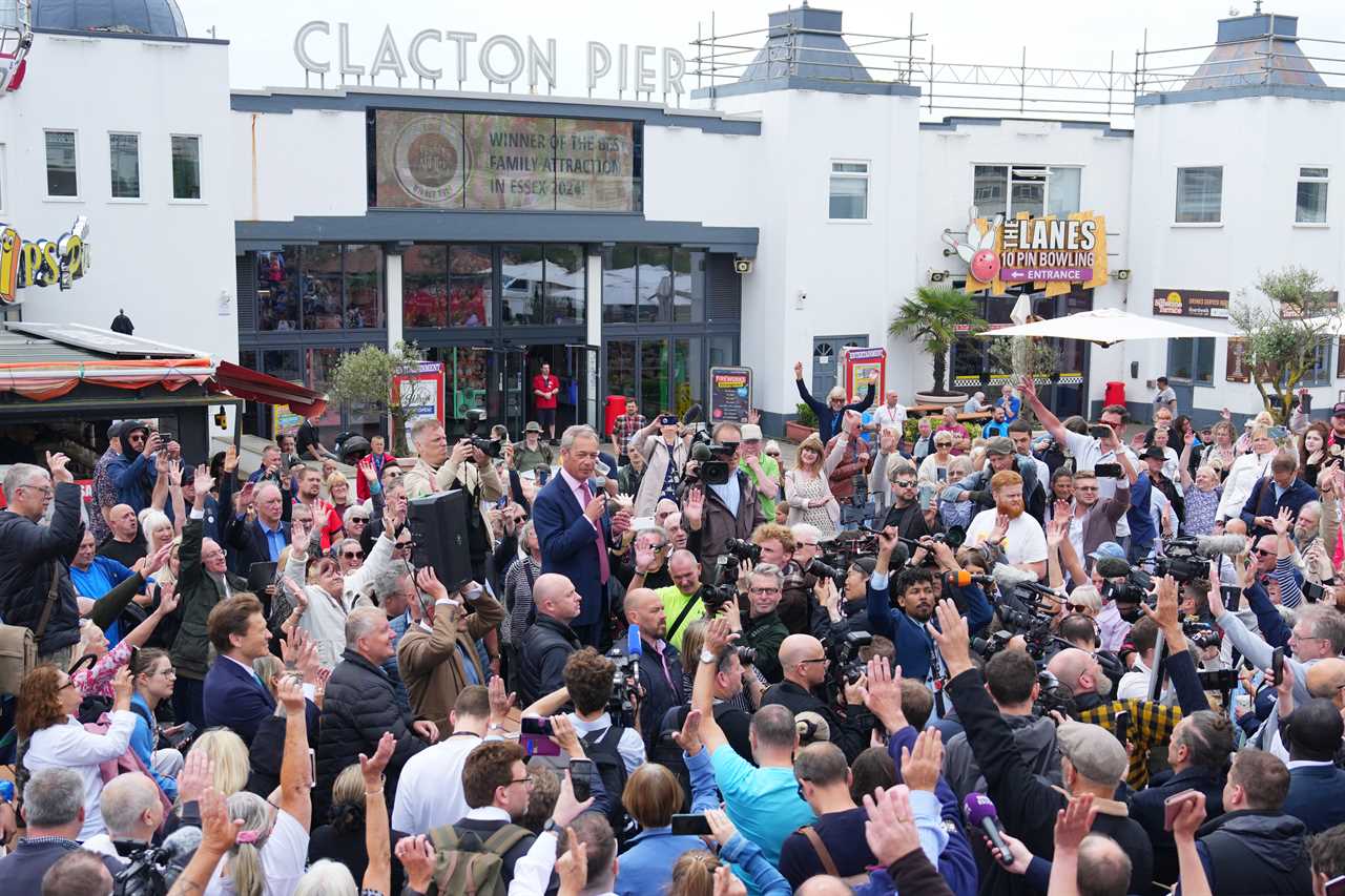 Nigel Farage promises to be a 'bloody nuisance' in Clacton as he meets cheers and jeers