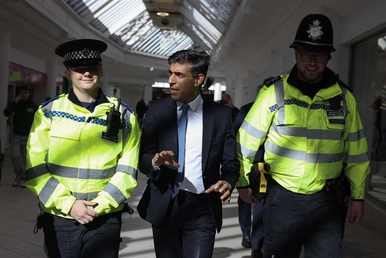Rishi Sunak Pledges to Hire 8,000 More Police Officers in Crime Crackdown