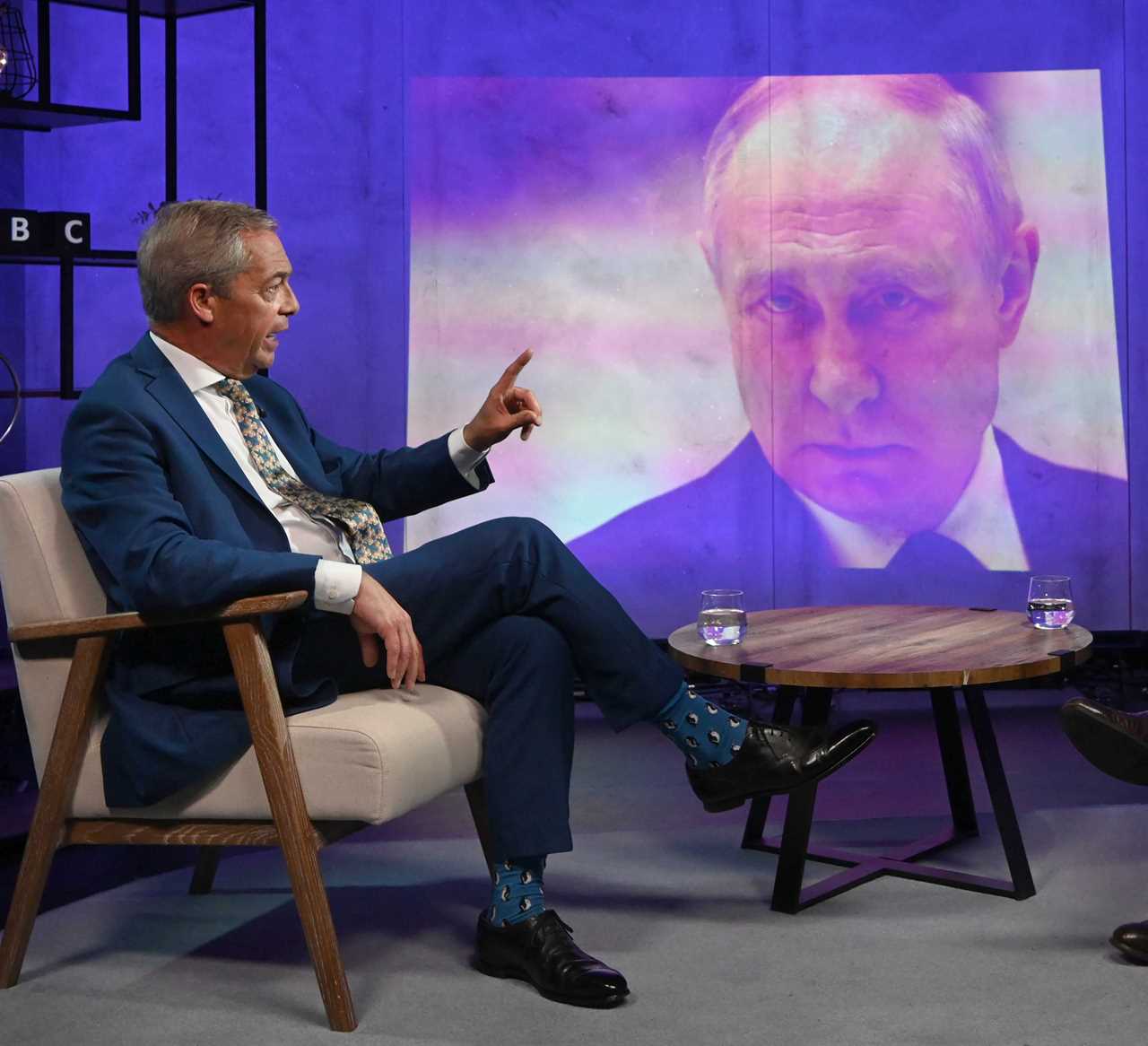 Fury erupts as Nigel Farage claims the West provoked Putin into Ukraine war