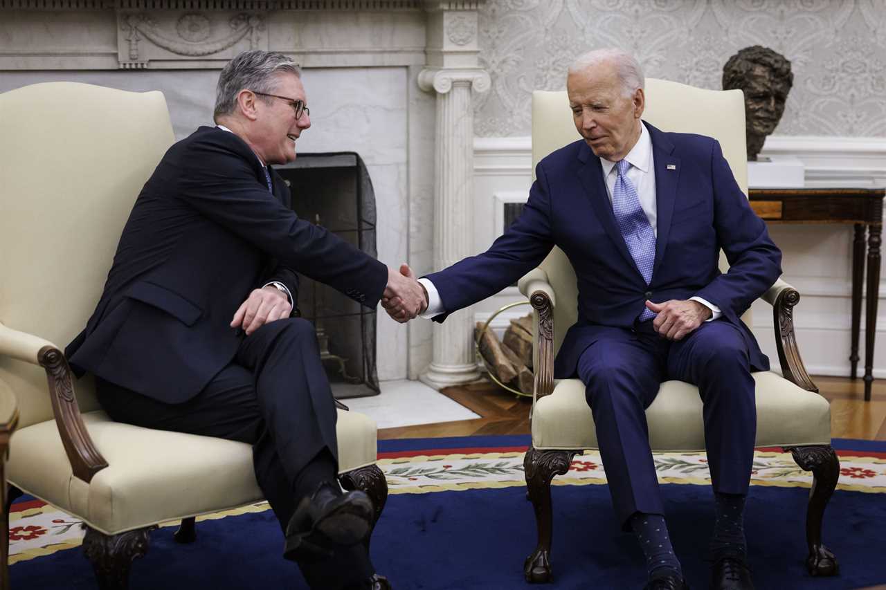 Keir Starmer defends Joe Biden against claims of being 'senile' after hour-long meeting