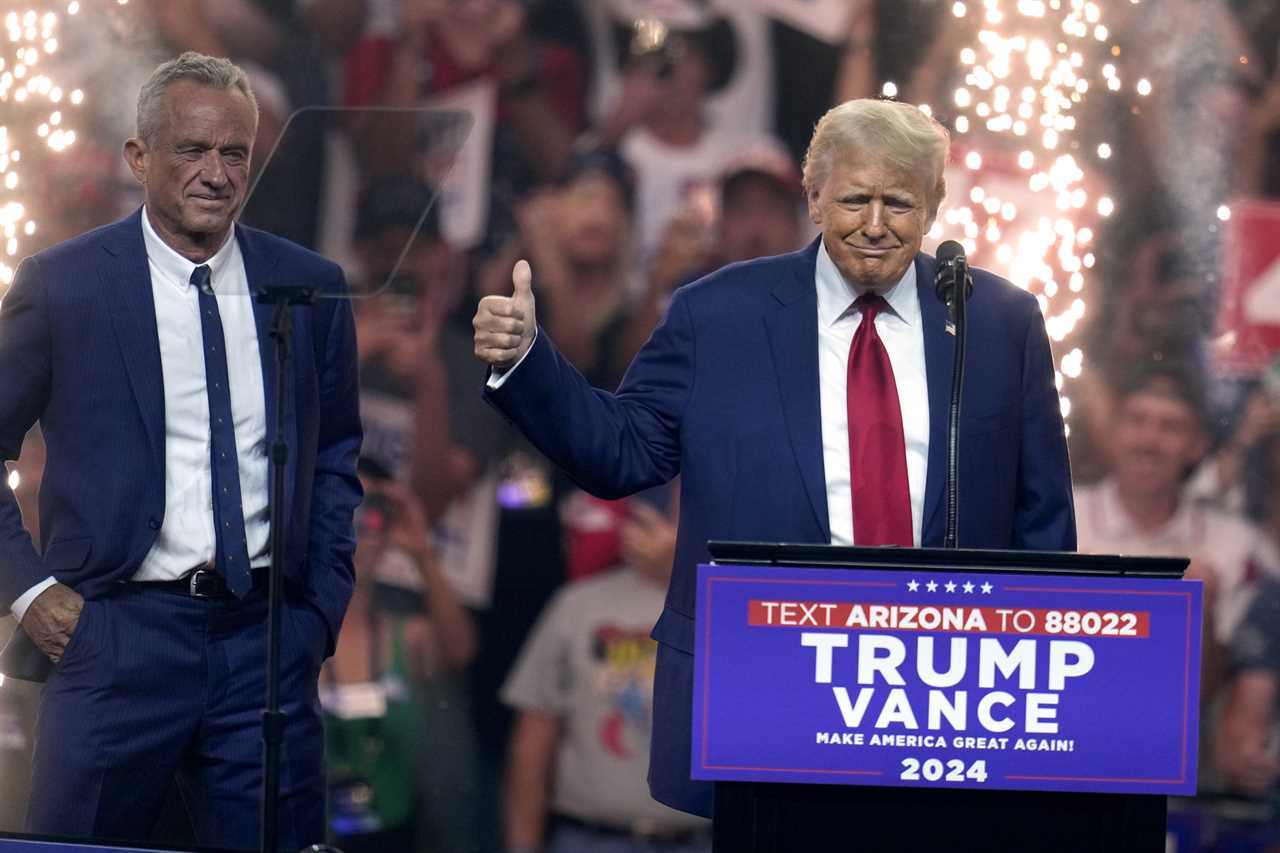 Donald Trump brings out RFK Jr. at Arizona rally after candidate pauses campaign