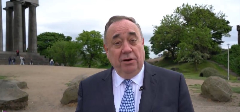 Former First Minister of Scotland Alex Salmond seen in video posted hours before his death