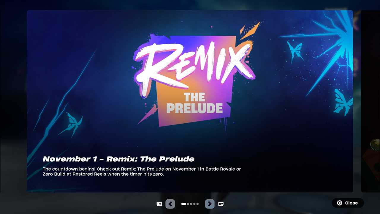 Fortnite players warned to queue up early for Remix: The Prelude live event