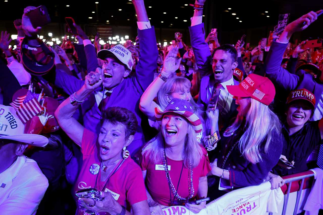 Donald Trump's Fans Rejoice at Palm Beach Victory Party