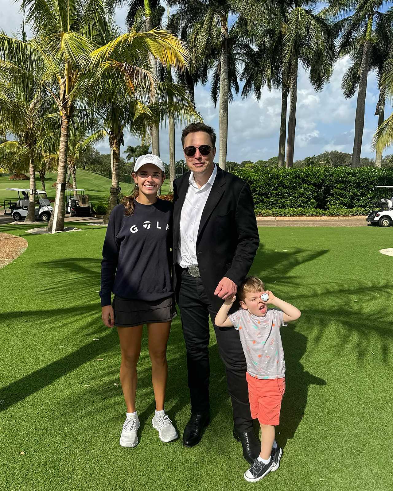 Donald Trump's Granddaughter Kai Trump Joins Him on the Golf Course