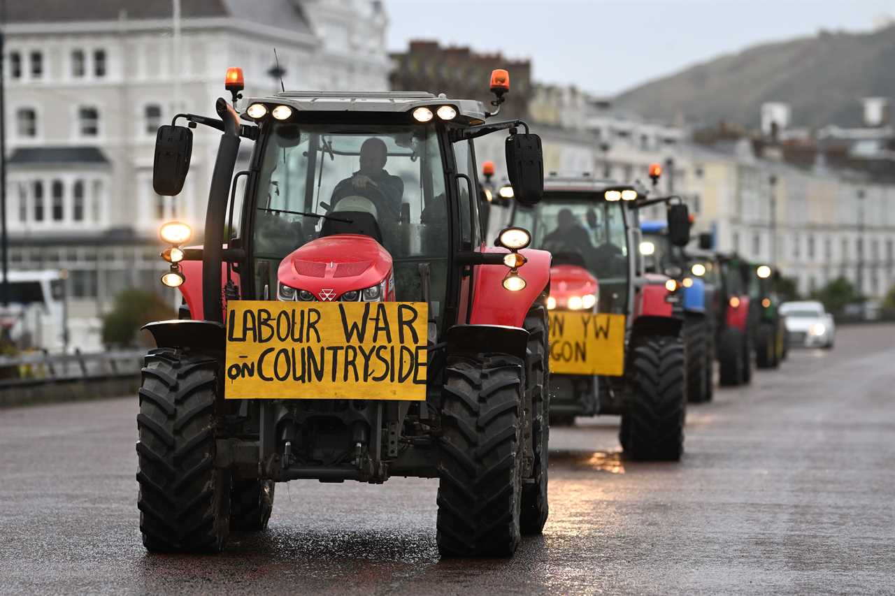 Farmers Protest 'Tractor Tax' at Welsh Labour Conference