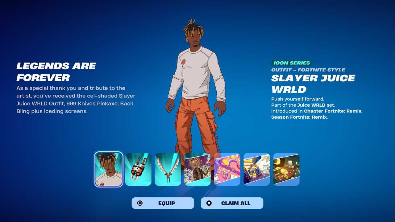 FORTNITE's Chapter 2 Remix Pays Tribute to Juice WRLD in Its Final Week