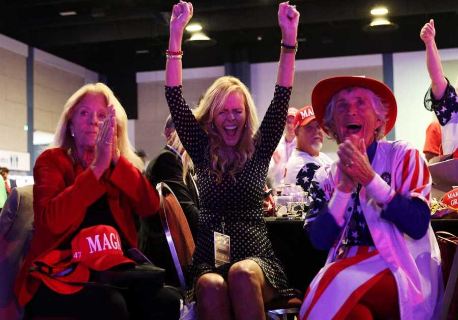 Donald Trump's Fans Rejoice at Palm Beach Victory Party